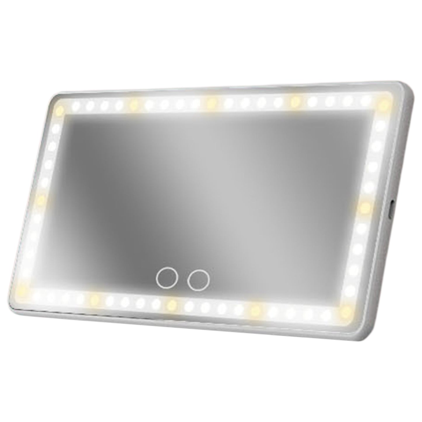 Miroir de courtoisie pour visière de voiture avec lumières