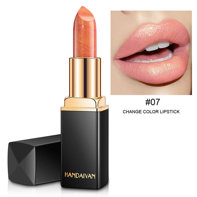 Lápiz labial con brillo impermeable de 9 colores