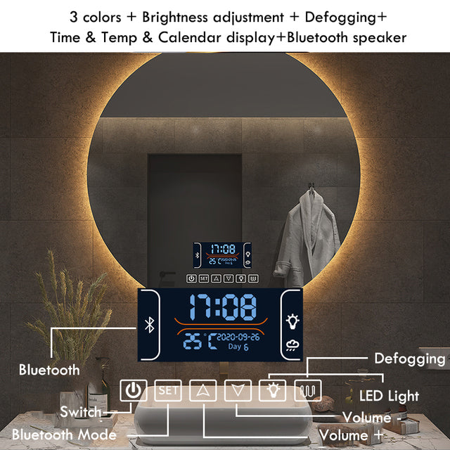 Miroir de salle de bain LED