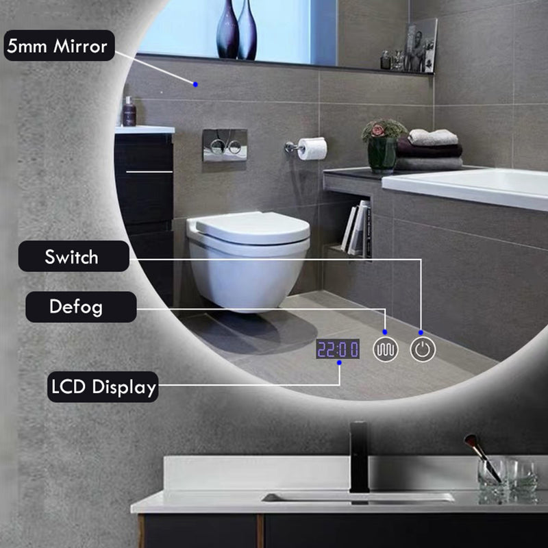 Miroir de salle de bain LED