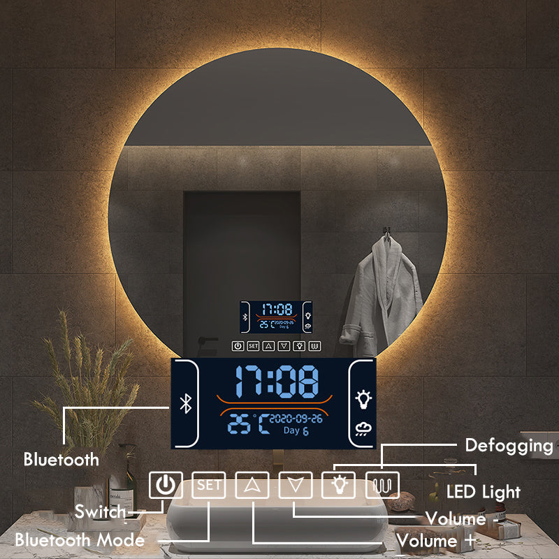 Miroir de salle de bain LED