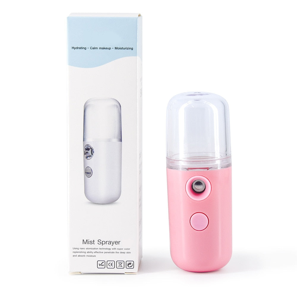 Pulvérisateur facial à brume rechargeable