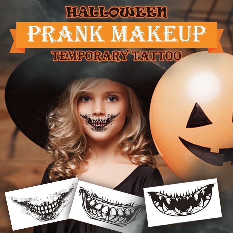 Maquillaje De Tatuaje De Halloween Pegatina