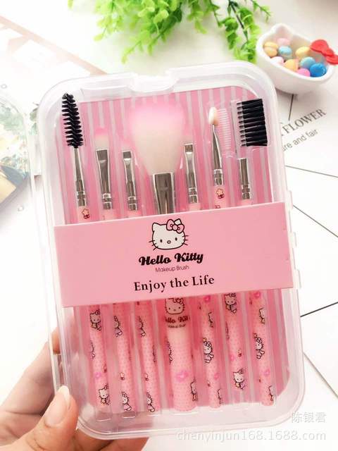 Set de brochas de maquillaje Hello Kitty