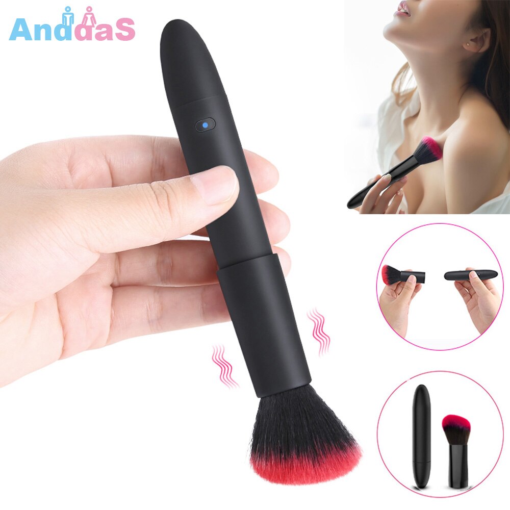 Vibrador Clit Bullet Maquillaje Pincel Vibrador