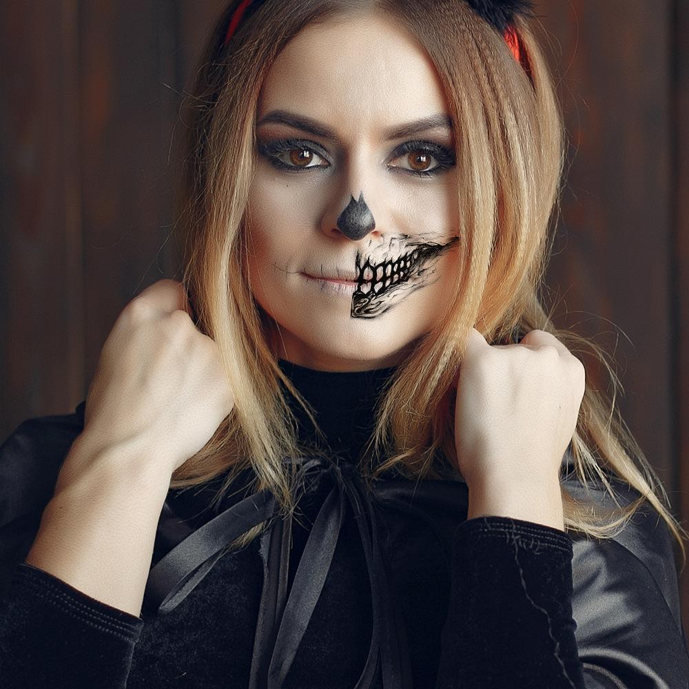 Autocollant de maquillage de tatouage d’Halloween